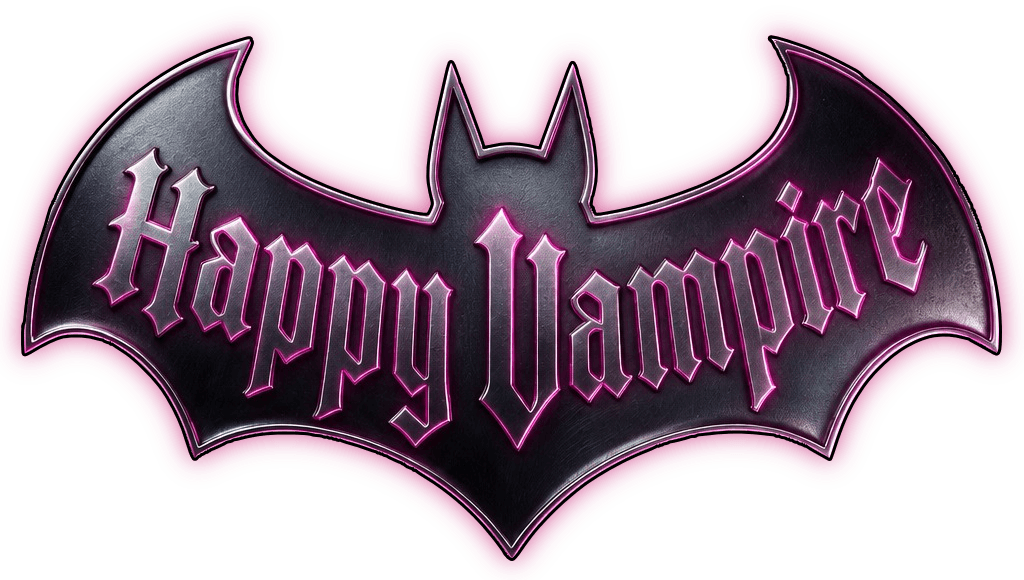Happy Vampire Official Bat Emblem Logo