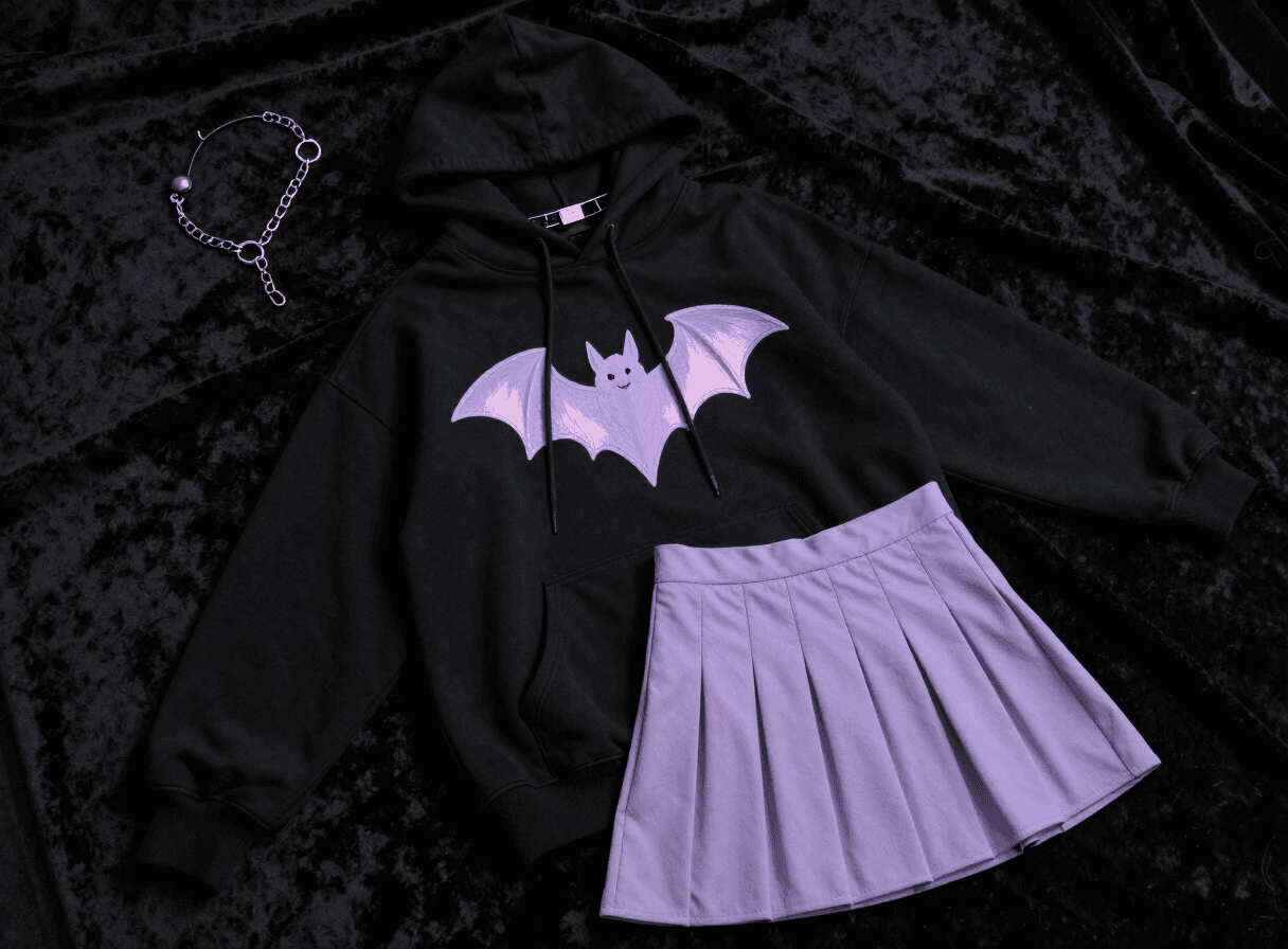 Nocturne Bat-Wing Mesh Long Sleeve